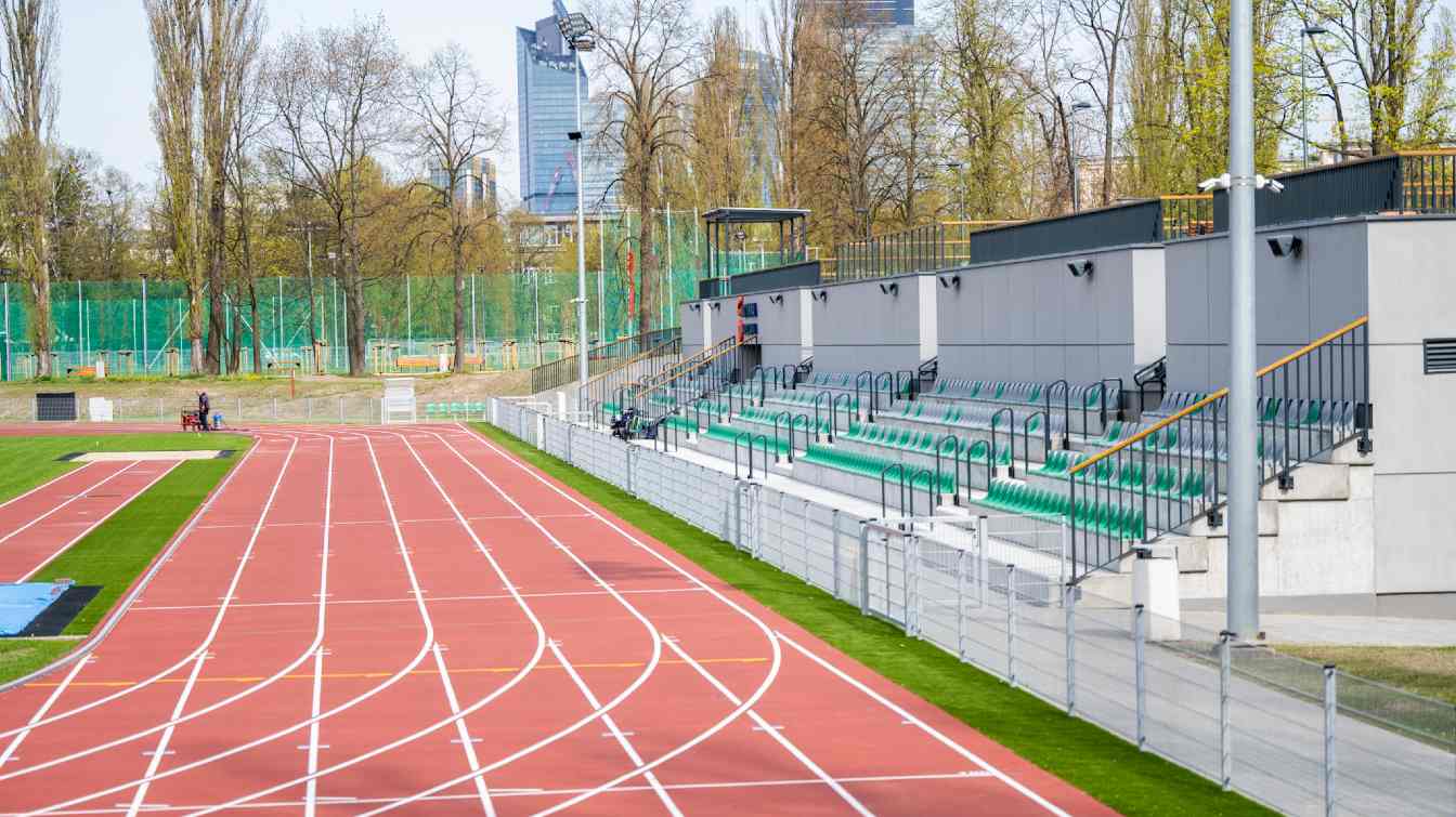 Zmodernizowana część kompleksu sportowego Skra