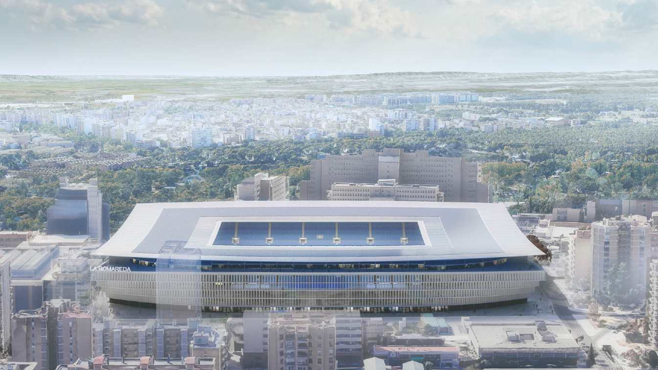 Nowa Romareda będzie kosztować około 140 mln €, a jej pojemność wyniesie 43 110 miejsc.