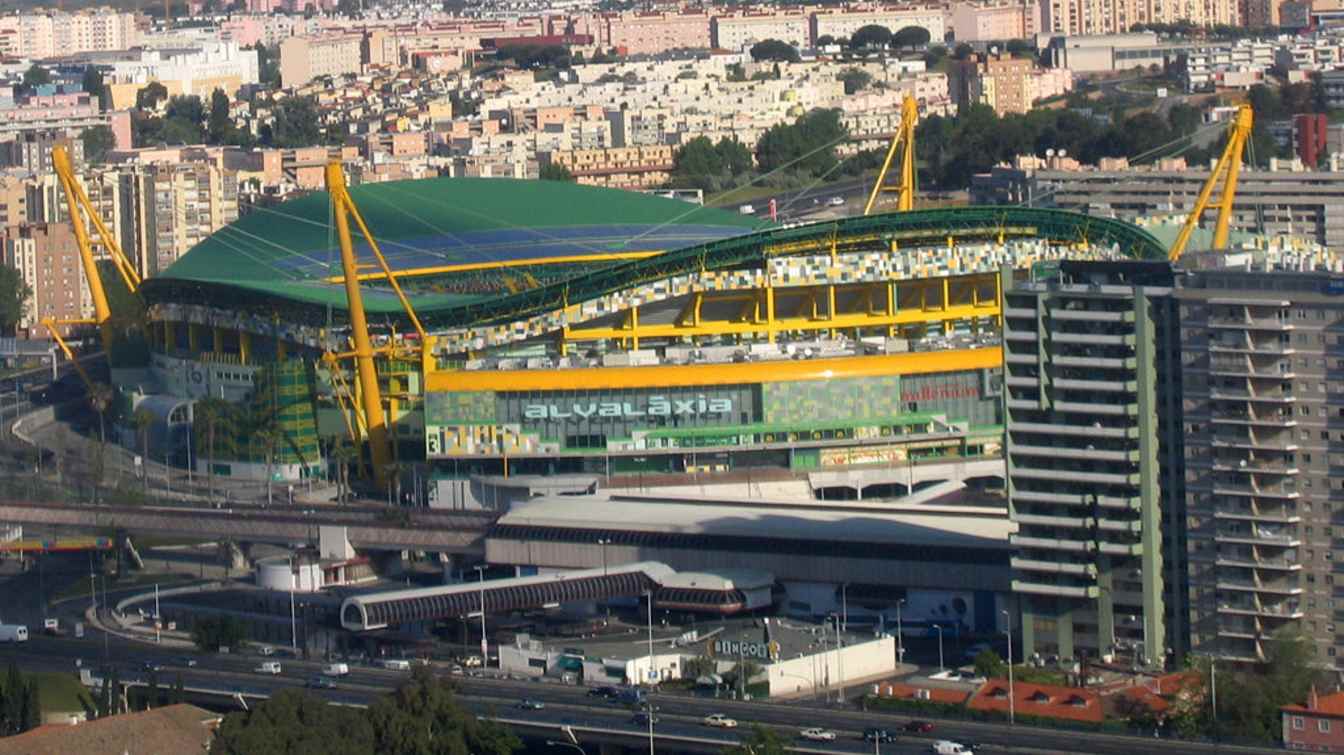 José Alvalade jest 2. największym stadionem w Portugalii.