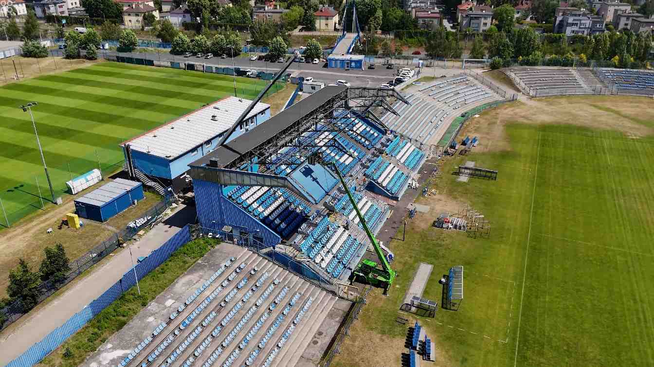 Rozbi&oacute;rka stadionu Ruchu Chorz&oacute;w w lipcu 2025