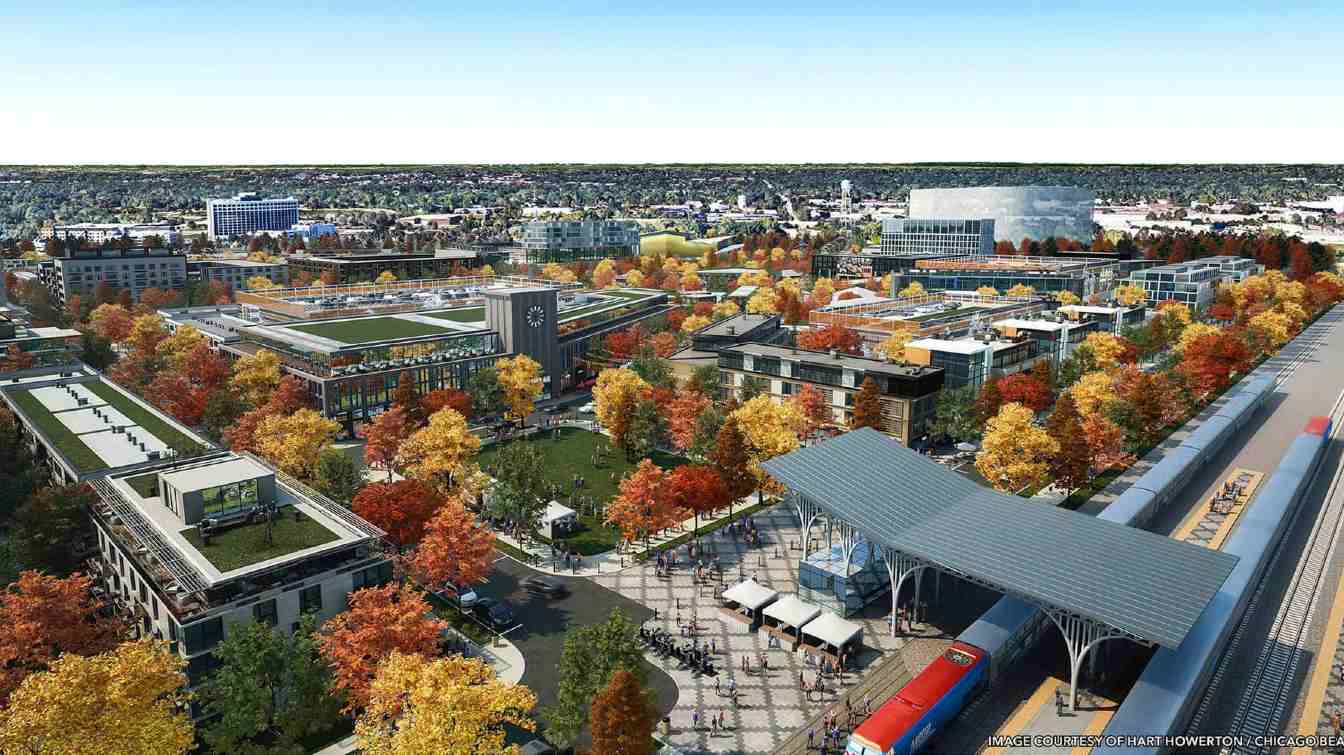 Projekt New Chicago Bears Stadium in Arlington Heights