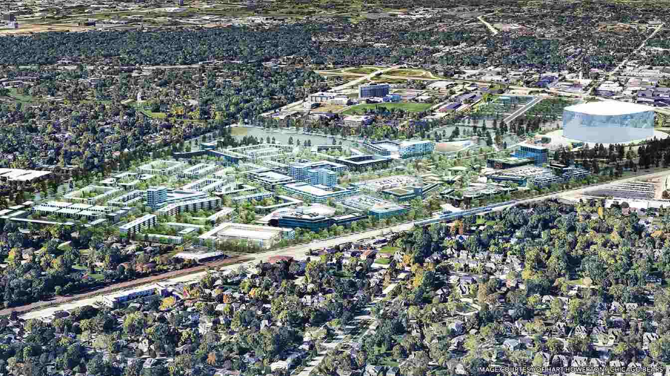 Projekt New Chicago Bears Stadium in Arlington Heights