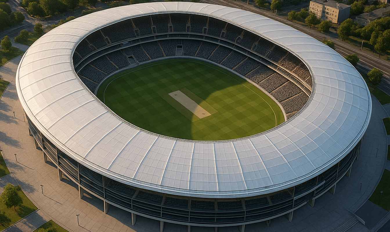 Zdjęcie poglądowe stadionu o pojemności 60 tysięcy miejsc