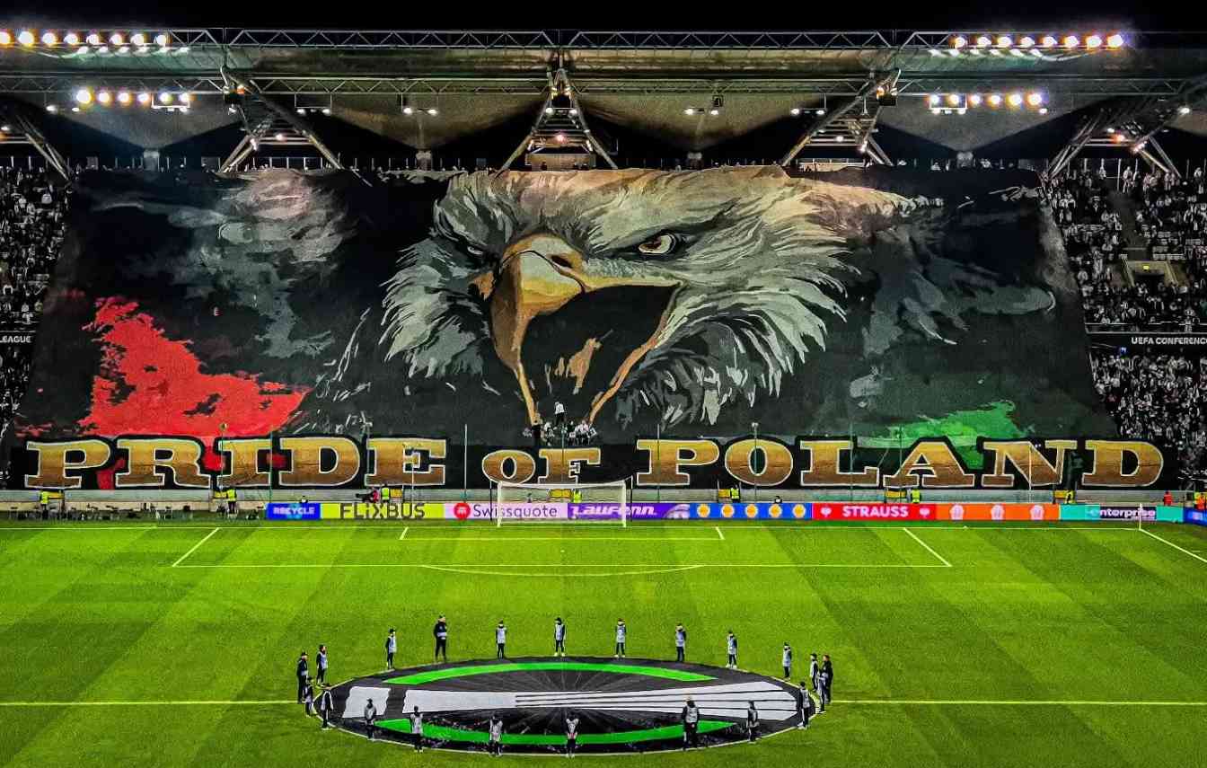 Oprawa na Stadionie Wojska Polskiego