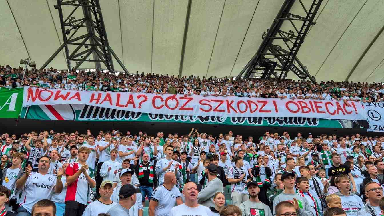 Baner kibiców Legii Warszawa