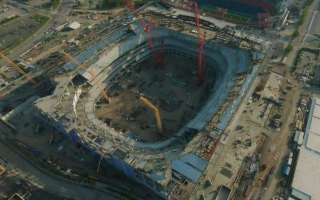 USA: Konstrukcja stalowa New Nissan Stadium na finiszu