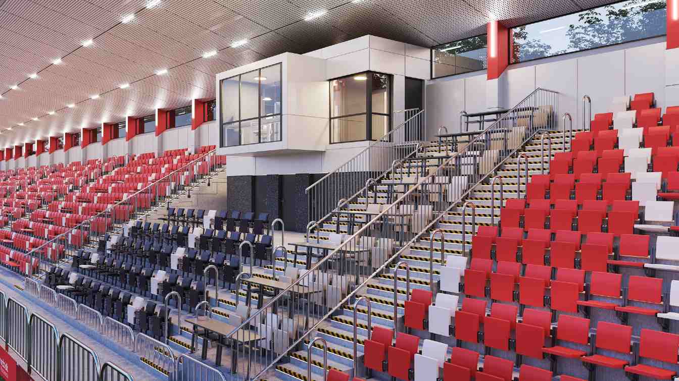 Projekt nowej trybuny w Grodzisku Mazowieckim