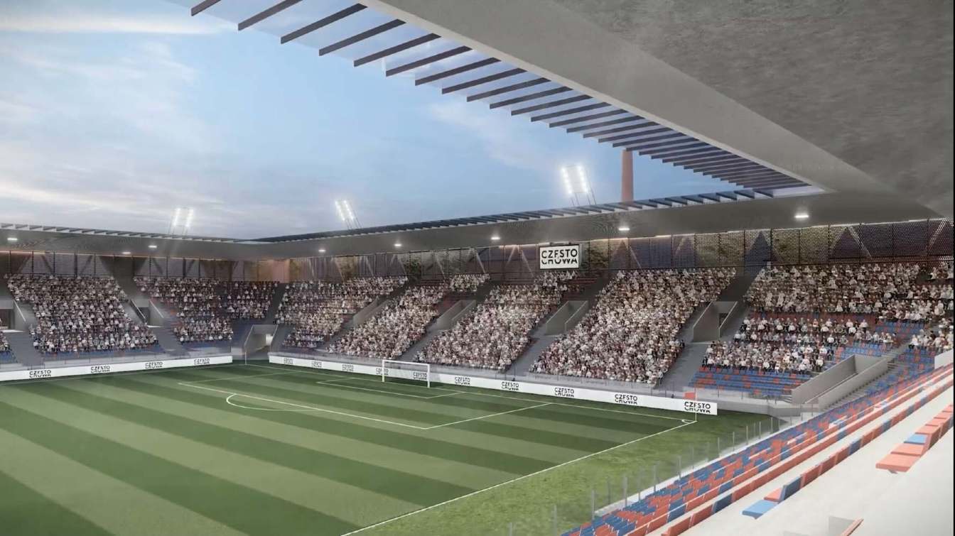 Rak&oacute;w Częstochowa pilnie potrzebuje stadionu spełniającego wymogi rozgrywek krajowych i europejskich.