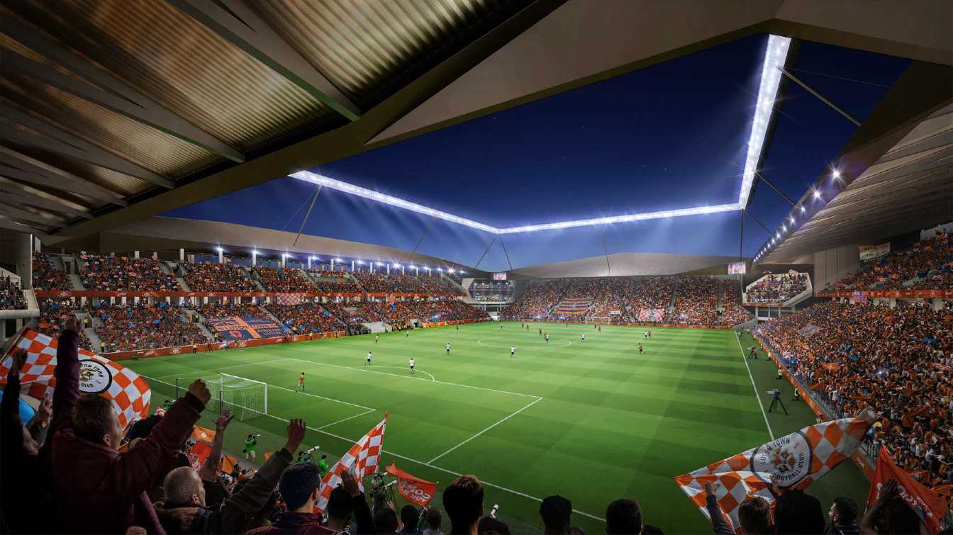 Nowy stadion Luton Town będzie m&oacute;gł pomieścić około 25 000 kibic&oacute;w.