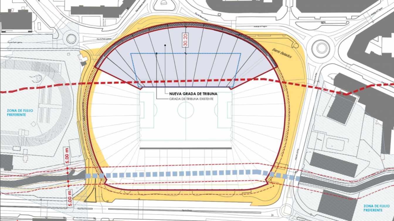 Jak poinformował burmistrz, nowa Tribuna będzie konstrukcją jednopoziomową, z 16 000 miejsc. Dzięki temu stadion przekroczy wymagane przez FIFA 40 000 miejsc.