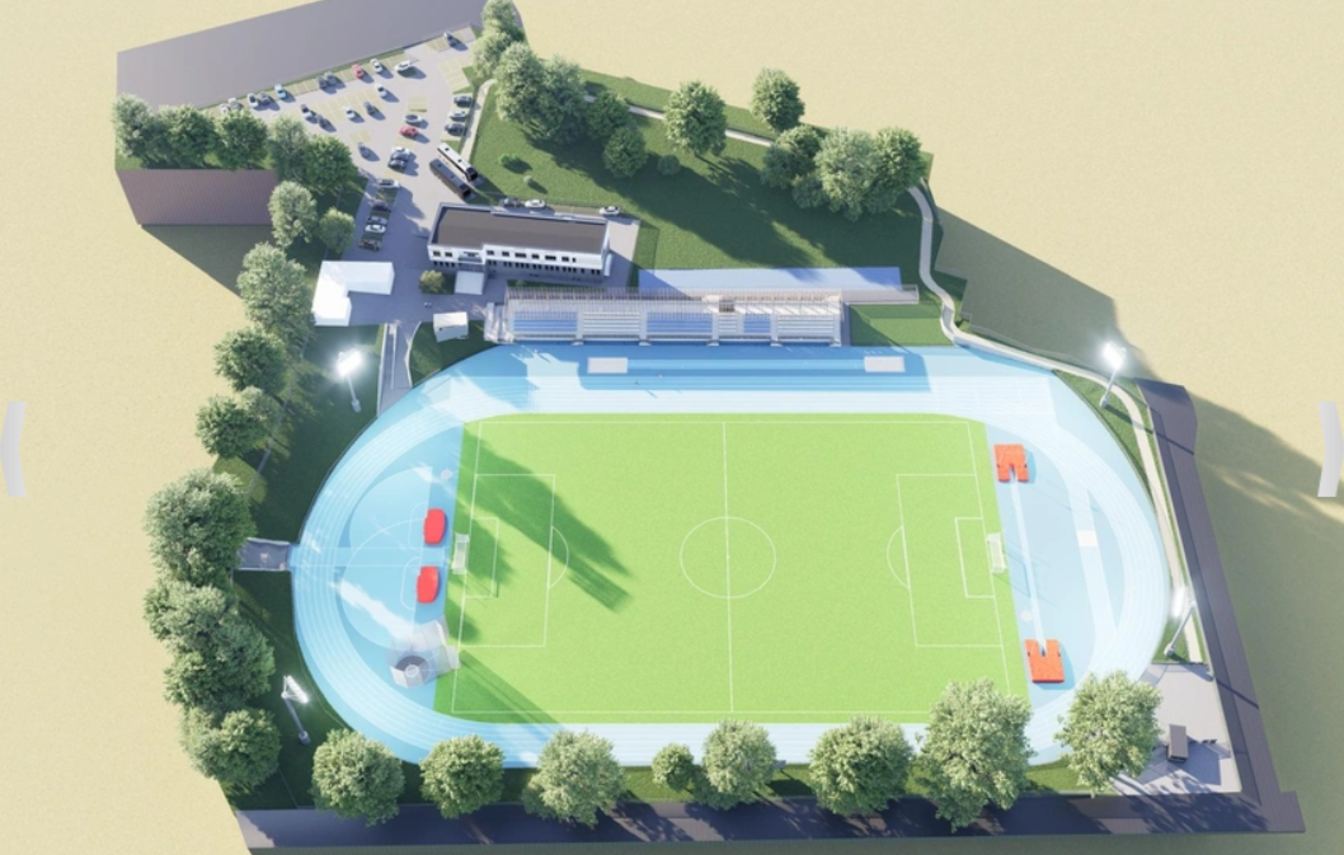Stadion przy ul. Krakusa zostanie przekształcony w kompleks lekkoatletyczny klasy IVA z bieżnią i urządzeniami do konkurencji technicznych.