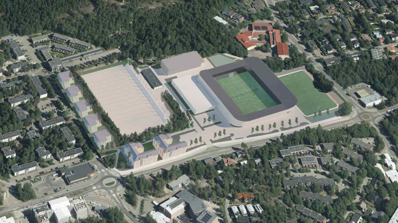 Helsinki planują budowę stadionu na około 8 000 miejsc w Oulunkyl&auml;, kt&oacute;ry zostanie zintegrowany z istniejącym kompleksem sportowym bez likwidacji jego gł&oacute;wnych funkcji. 