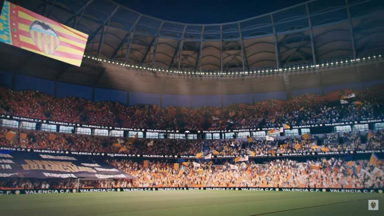 Chociaż obecne plany przewidują montaż tradycyjnych ekran&oacute;w, Mark Fenwick twierdzi, że w przyszłości stadion Nou Mestalla m&oacute;głby zostać wyposażony w ekran 360&deg;.