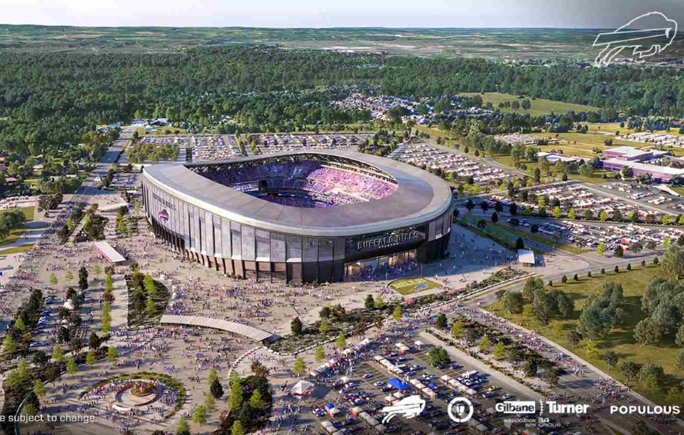 W Orchard Park r&oacute;wnolegle trwa rozbi&oacute;rka starego Highmark Stadium i finalizacja budowy nowej areny Buffalo Bills. Nowy stadion ma zostać otwarty już we wrześniu 2026 roku podczas meczu z Detroit Lions.
